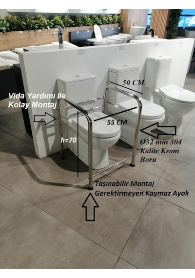 Portatif Taşınabilir Yaşlı Engelli Hamile Tutunma Barı
