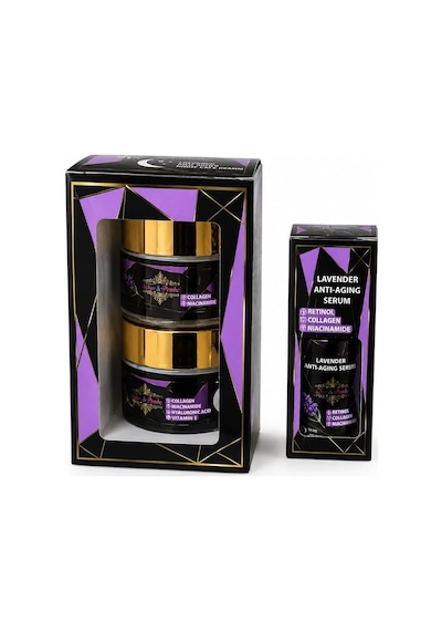 Skincare Seti, Gündüz Kremi, Gece Kremi Ve Anti-aging Serum, Retinol, Kolajen, Niasinamid İçerikli, 3'lü Bakım Set