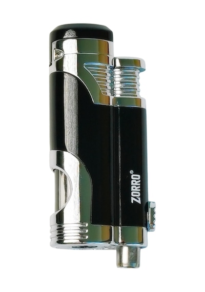 Zorro 2 Torch Pürmüz Siyah-gümüş Metal Puro Çakmağı - Trm1002