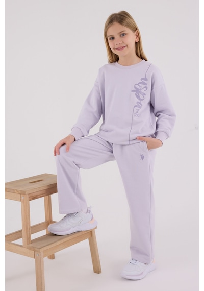 U.S. Polo Assn. U.s. Polo Assn Kız Çocuk Mor Eşofman Takımı Us2304-c-v2 Mor