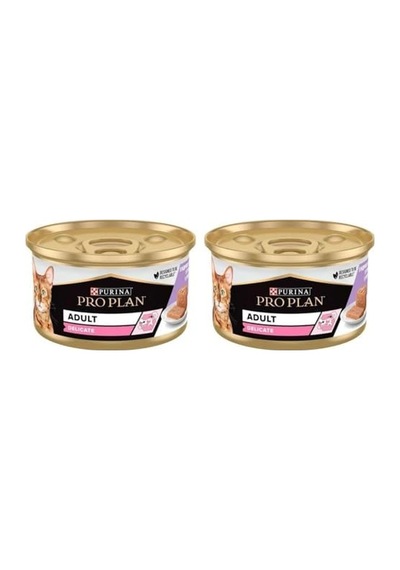 Pro Plan Delicate Kıyılmış Hindili Yaş Kedi Maması 85gr 2li Paket