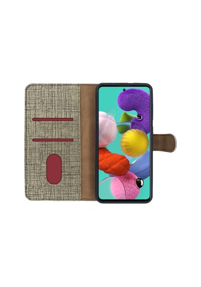 Samsung Uyumlu Galaxy A53 5G Kilif Fitcase Fabric Kapakli Cüzdanli 543444791