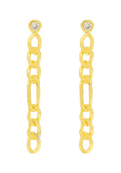 Figaro Zincir Küpe 717092 Gold Gümüş