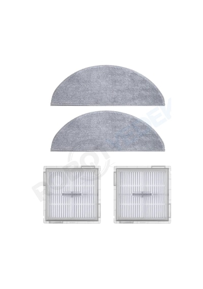 Roborock Q8 Max Pro 2025 Model Uyumlu Mop Ve Hepa Filtre-4 Parça