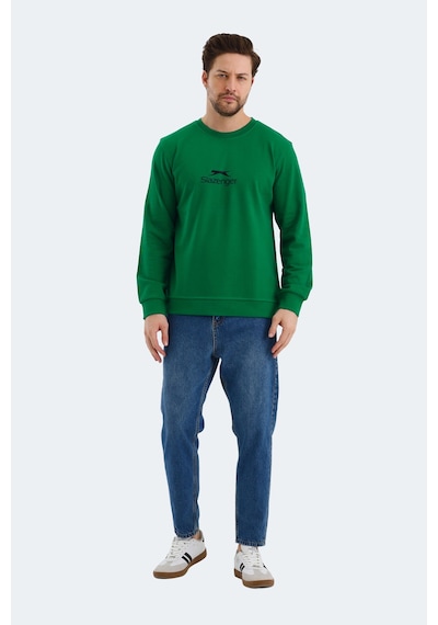 Slazenger Ortwın 2 Li Set Erkek Sweatshırt Beyaz - Yeşil