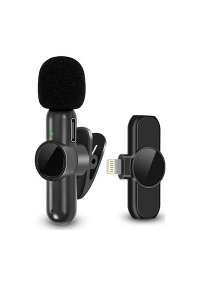 Type C Apple Uyumlu iPhone Dönüştürücülü Kablosuz Yaka Mikrofonu Android Ve Mini Mikrofon