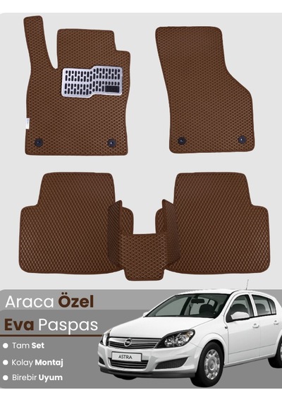Opel Astra H Hatchback 2004-2010 Uyumlu Eva Paspas Tam Set Araca Özel,kolay Montaj,su Geçirmez 594
