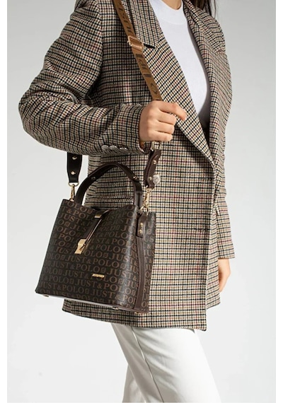 Just Polo Kadın Günlük Kullanıma Uygun Şık El Ve Omuz Çantası Shoulder Bag Kahverengi
