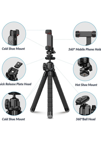 Apexel 360 Derece Dönebilen Tripod