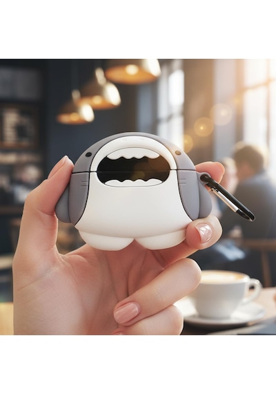 Caseonn Huawei Freebuds 6i Kılıf Karakter Figürlü Köpekbalığı