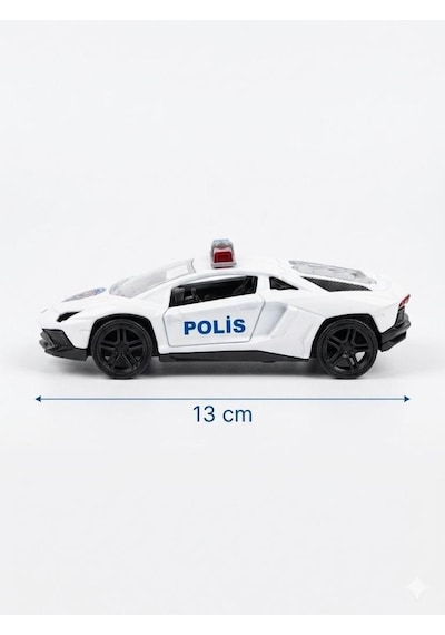 Çek Bırak Oyuncak Araba 13 Cm Açılabilir Kapılı Detaylı Oyuncak Araba Modeli Beyaz