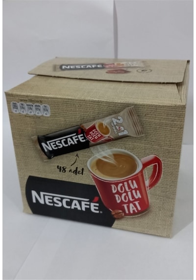 Nescafe 2 si 1 Arada Şekersiz 48'li Kutu