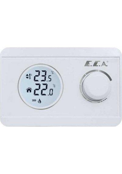 Eca Poly Pure 100w Dijital Pilli On-off Kablosuz Oda Termostatı