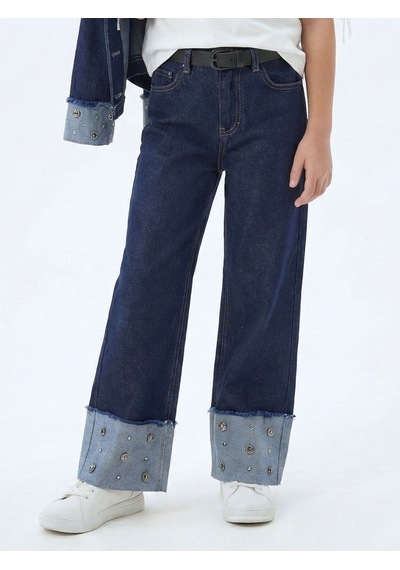 Xo Kids Kız Çocuk Pantolon 4-13 Yaş 26132 Mavi