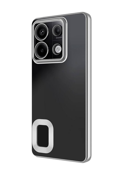 Xiaomi Redmi Note 13 Pro 4g Kılıf Kamera Korumalı Logo Gösteren Zore Omega Kapak Siyah