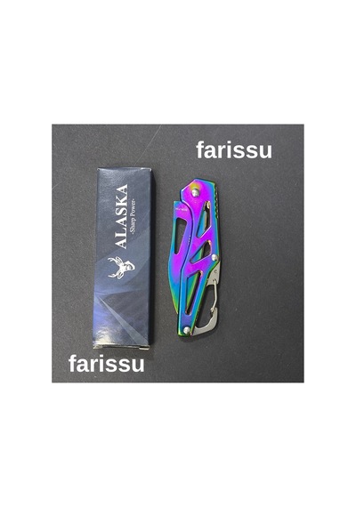 Alaska Sdr-73x Mini Gökkuşağı Katlanır Çakı - Ultra Kompakt Edc Bıçak, 49 Gr Hafiflik Çok Renkli