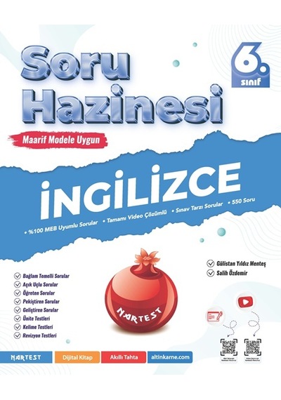 Nartest Yayınevi 6. Sınıf İngilizce Soru Hazinesi