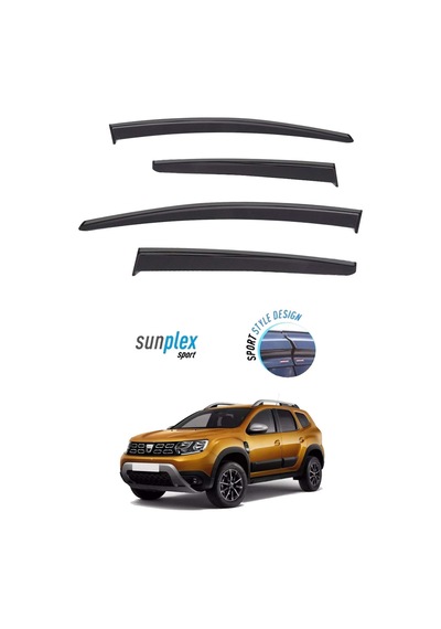 Dacia Duster 17-20 Sunplex Marka Cam Rüzgarlığı Mugen 4'Lü
