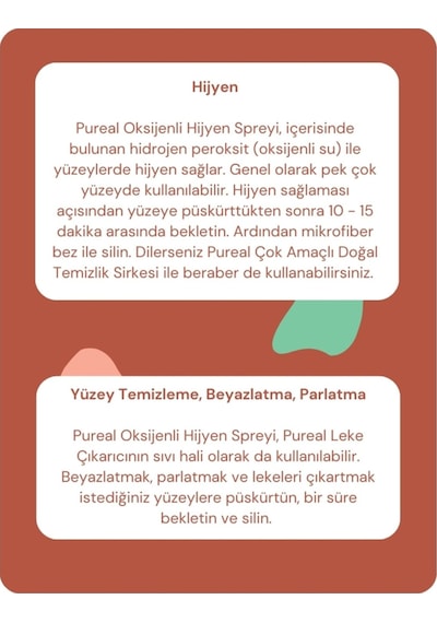 Pureal Oksijenli Hijyen Spreyi 950 Ml Tekli