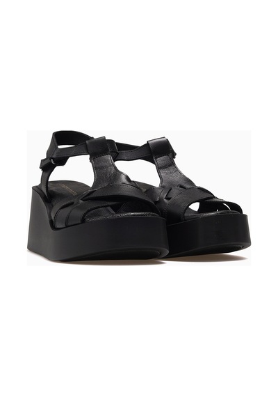 Mamma Mia Mammamia Kadın Dolgu Topuk Ortopedik Sandalet 26y D26ys-2830 Siyah