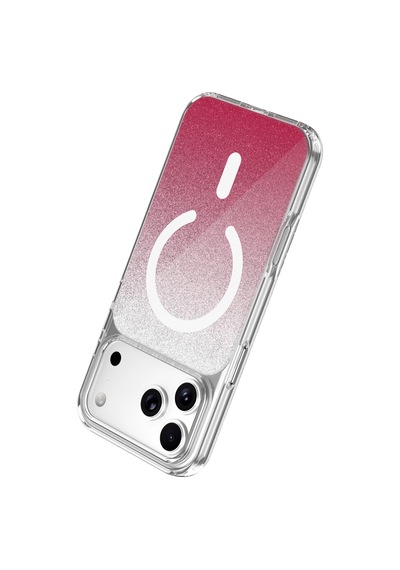 Onegif Apple İphone 17 Pro Sora Simli Magsafe Kapak - Kırmızı - Kırmızı