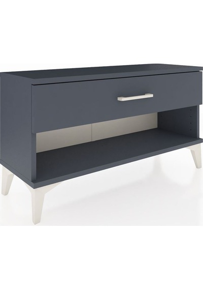 Arges Şifonyer Tek Çekmeceli 88x30x48 Antrasit-antrasit Antrasit