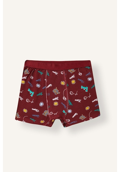 Defacto Baskılı Penye 3lü Boxer Erkek Çocuk I3831a826aubr248 Bordo-br248