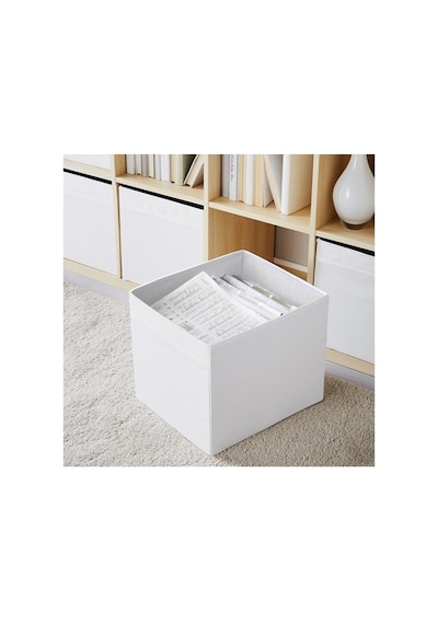 Ikea Dröna Katlanabilir Saklama Kutusu 33 X 38 X 33 Cm Beyaz - Yeşil