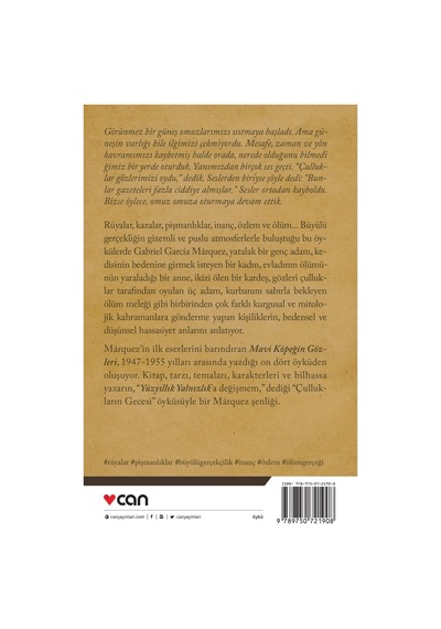 Mavi Köpeğin Gözleri - Gabriel García Márquez - Can Yayınları