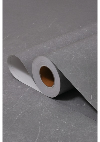 Yapışkanlı Folyo - Gri Kaya Pvc Mermer Panel Kaplama Kağıdı - Mobilya Duvar Kapı - 120cm Gen - St686 120 X 350 Cm