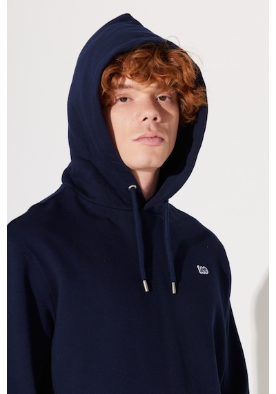 Lee Regular Fit Normal Kesim Pamuk Lacivert Erkek Içi Polarlı Kapüşonlu Sweatshirt L80YRYA67 Lacivert