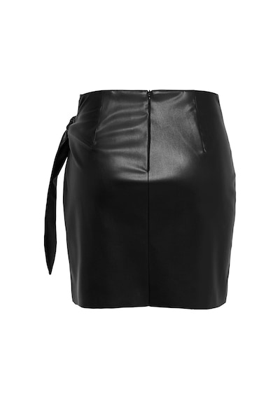 Only Onlolivia Faux Deri Kadın Mini Etek 15237194 Siyah