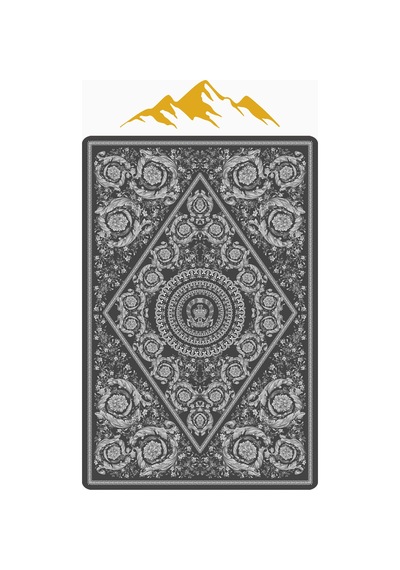 Modern Desenli Dijital Baskı Kaymaz Taban Halı H1099 Renkli