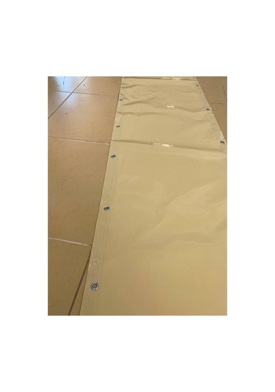 Krem Renkli Balkon Brandası - 650 Gr Pvc Polyester - Kuşgözlü Ve Kolon Takviyeli Balkon Demiri Brandası Krem Krem Renkli Balkon Brandası - 650 Gr Pvc Polyester - Kuşgözlü Ve Kolon Takviyeli Balkon Demiri Brandası Krem