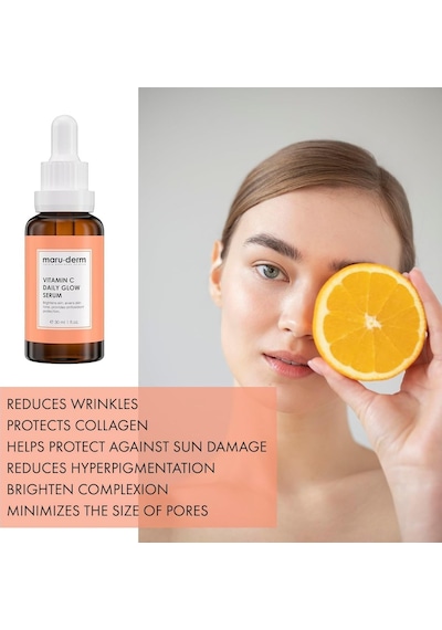 Maruderm C Vitamini Ve Peptit Aydınlatıcı Cilt Bakım Serumu Canlılık Ve Ton Eşitliği Görünümü Tamamlayı