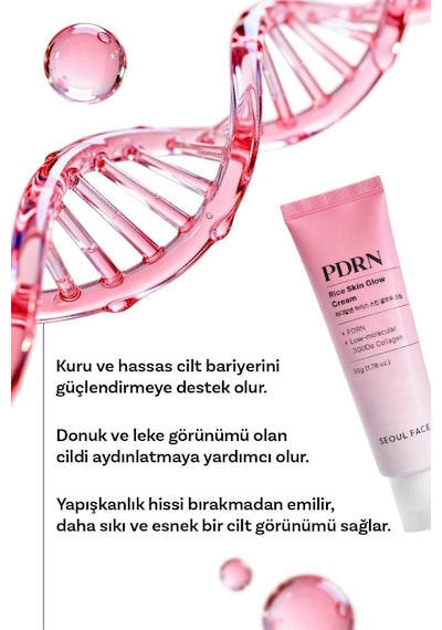Dermal Kuru Ve Hassas Ciltler İçin Bariyer Güçlendirici Aydınlatıcı Pdrn Krem 50 Gr