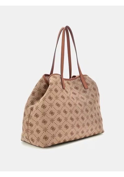 Guess Neda Large Tote Kadın Omuz Çantası Hwjp9654240 Kahverengi