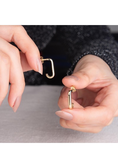 14 Ayar İtalyan Klasik Altın Küpe 1,85 Gr-5980
