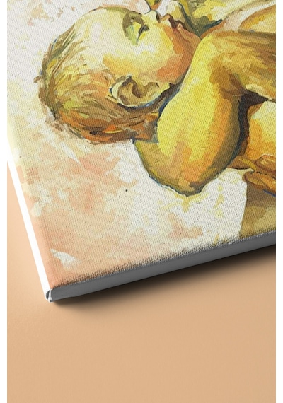 Webstyle Sayılarla Boyama Seti Kasnaklı Kadın Ve Bebek 60 X 75 Cm