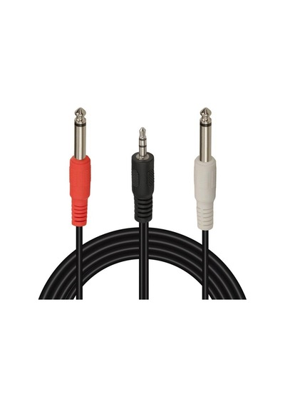 Pm-13934 3.5 Mm Stereo Erkek - 2x6.3 Mm Mono Erkek 5 Metre Ses Kablosu