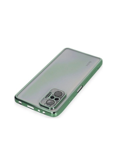 Xiaomi Redmi Note 10 Pro Kılıf Razer Lensli Silikon - Yeşil