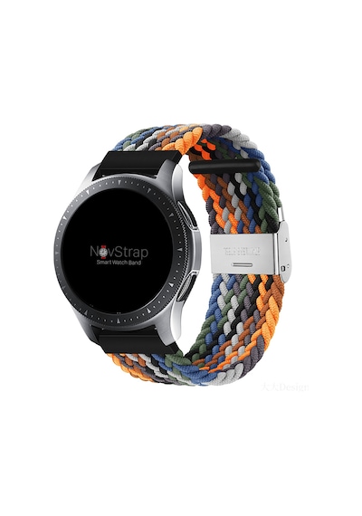NovStrap Samsung Galaxy Watch 3 45mm ile Uyumlu Kordon Kayış (22mm) Flexible Elastik Örgü Kayış