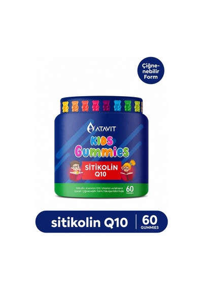 Atavit Kids Sitikolin Q10 Gummies 60 Adet
