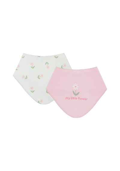 Civil Baby Çiçek Empirme Mama Önlüğü - Pembe