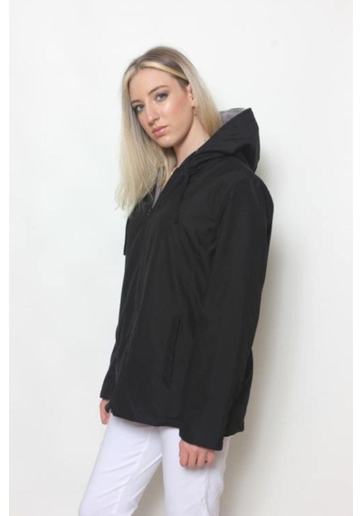 CottonCool Kadın Siyah Içi Polar Mont