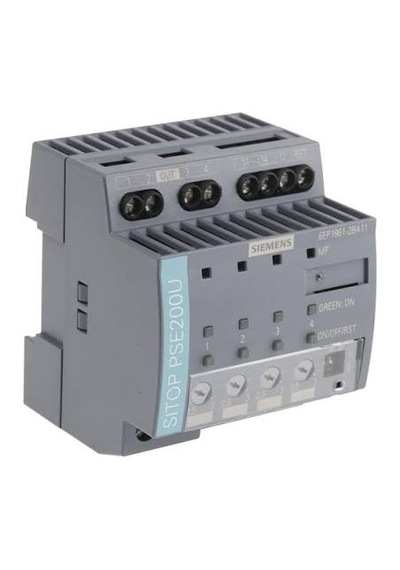 Siemens 6ep1961-2ba11 Giriş: 24 V Dc/12 A Çıkış: 24 V Dc/4x 3 A Plc Koruma Modülü