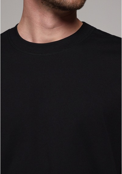 Colin's Colins Oversize Fit Yuvarlak Yaka Düz Erkek Siyah Kısa Kol Tişört Cl1080061 Q1.v1 Blk Siyah
