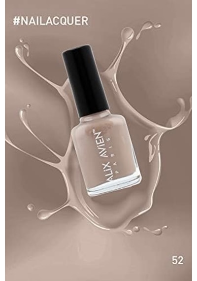 Nude Oje 52 - Yüksek Pigmentli Uzun Süreli Kalıcılık Hızlı Kuruma - Nail Lacquer 52
