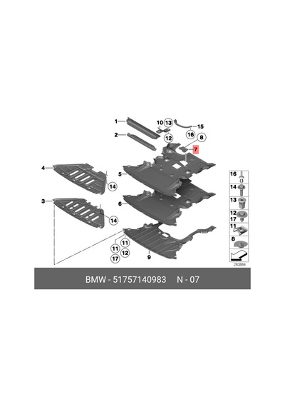 Motor Alt Koruma Bakaliti E87/e87lcı/e90/e90lcı 51757140983