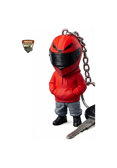 3d Baskı Kırmızı Motorcu Anahtarlık Motor &amp Motosiklet Anahtarlık